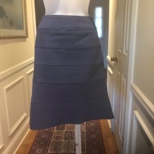 NWOT Julianna Collezione - Italian made - navy tiered skirt, 14